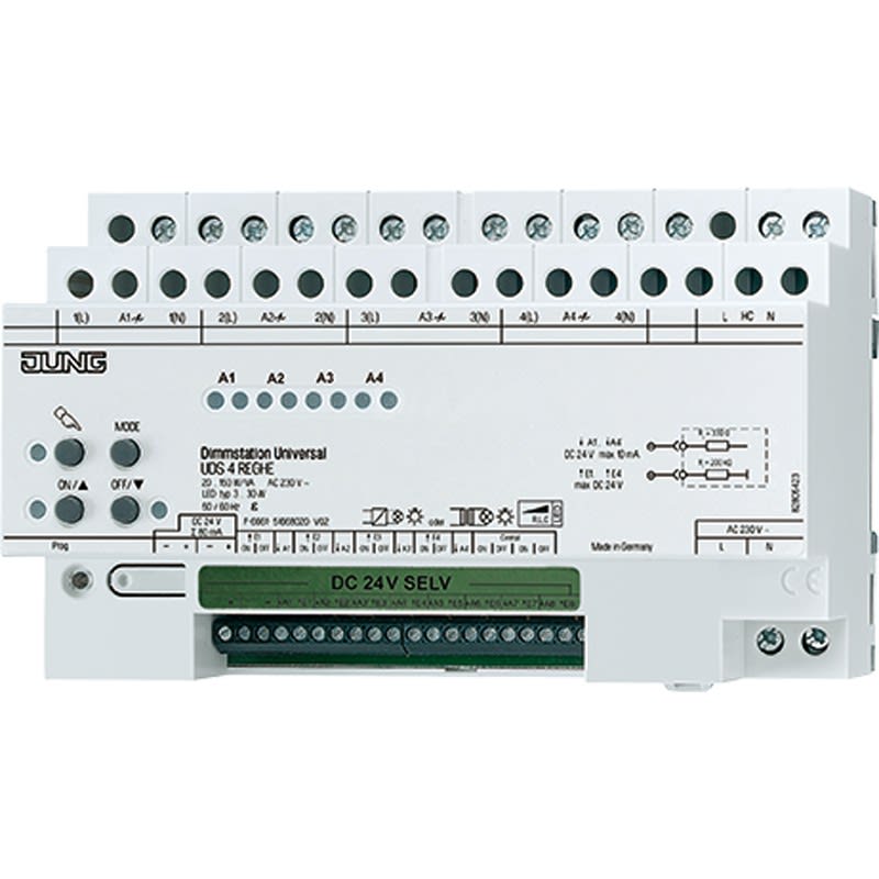 Jung - Station télévariateur 4 voies pour système bus 2 fils JUNG