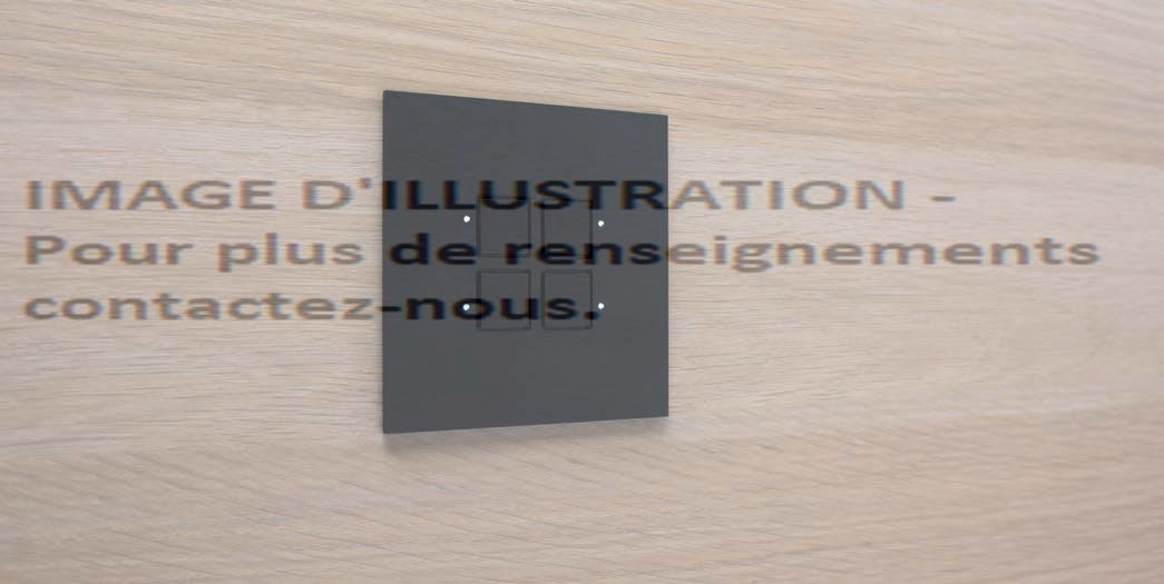 Jung - Plaque version FLATL. 1 bouton poussoir KNX sans voyant / Série LOLA MATT GOLD