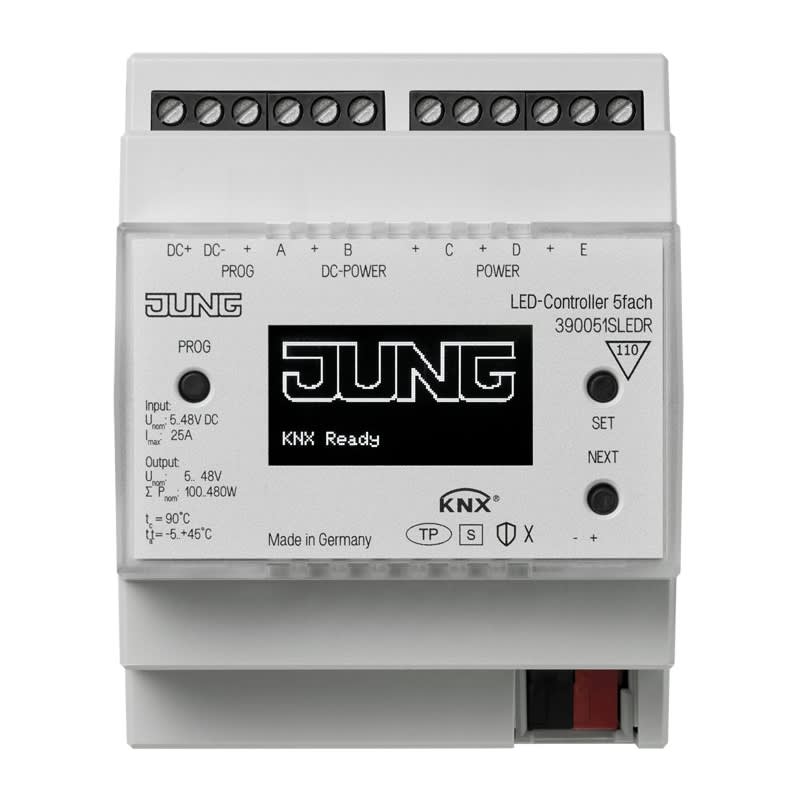 Jung - LED-Télévariateur universel 5 voies KNX / Modulaire