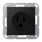 Jung - Prise de courant US-NEMA 15A / A 500 Noir Mat