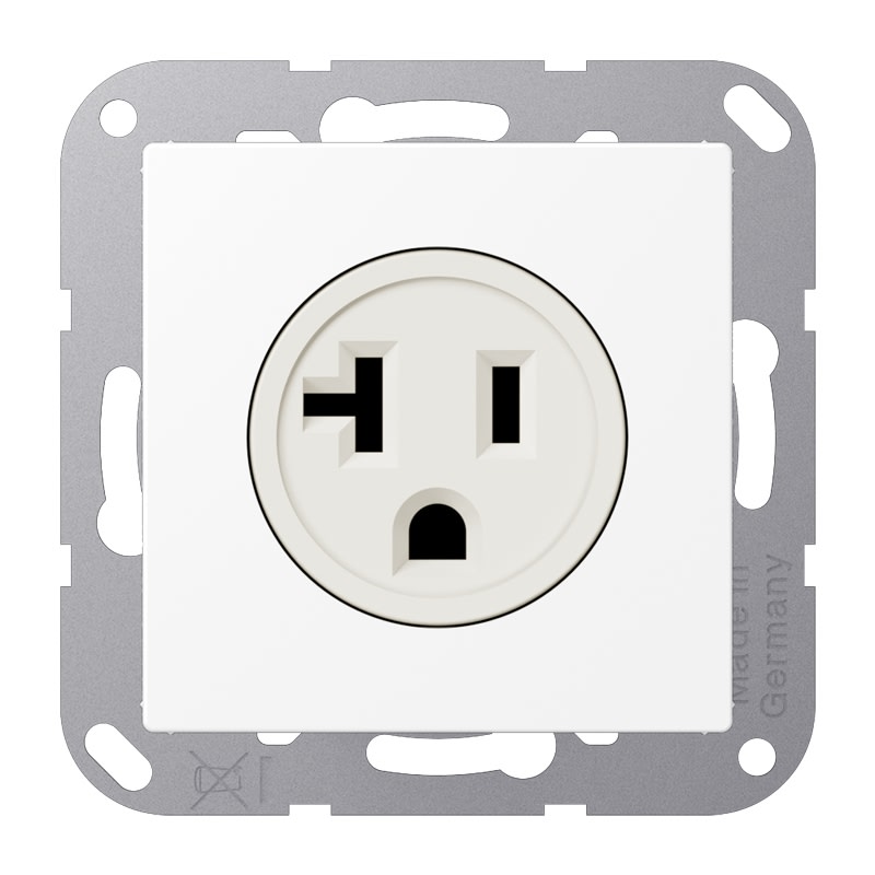 Jung - Prise de courant US-NEMA 20A / A 500 Blanc Mat