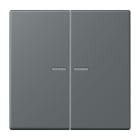 Jung - Enjo double touche à voyant pour méc BP-BCU F10 LSCD10xxxST / LS 990 LC 32010