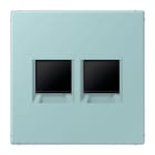 Jung - Enjo pour deux noyaux Modulear-Jack / LS 990 LC 32033