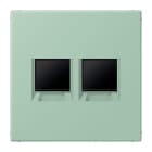 Jung - Enjo pour deux noyaux Modulear-Jack / LS 990 LC 32041