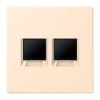 Jung - Enjo pour deux noyaux Modulear-Jack / LS 990 LC 32123