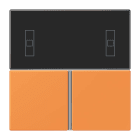 Jung - Kit touche pour régulateur KNX Art. 4093KRMTSD / LS 990 LC 32081
