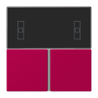 Jung - Kit touche pour régulateur KNX Art. 4093KRMTSD / LS 990 LC 32101