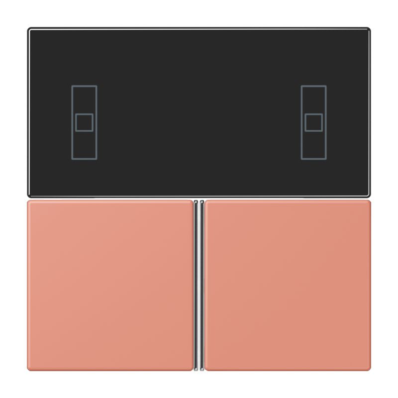 Jung - Kit touche pour régulateur KNX Art. 4093KRMTSD / LS 990 LC 32111
