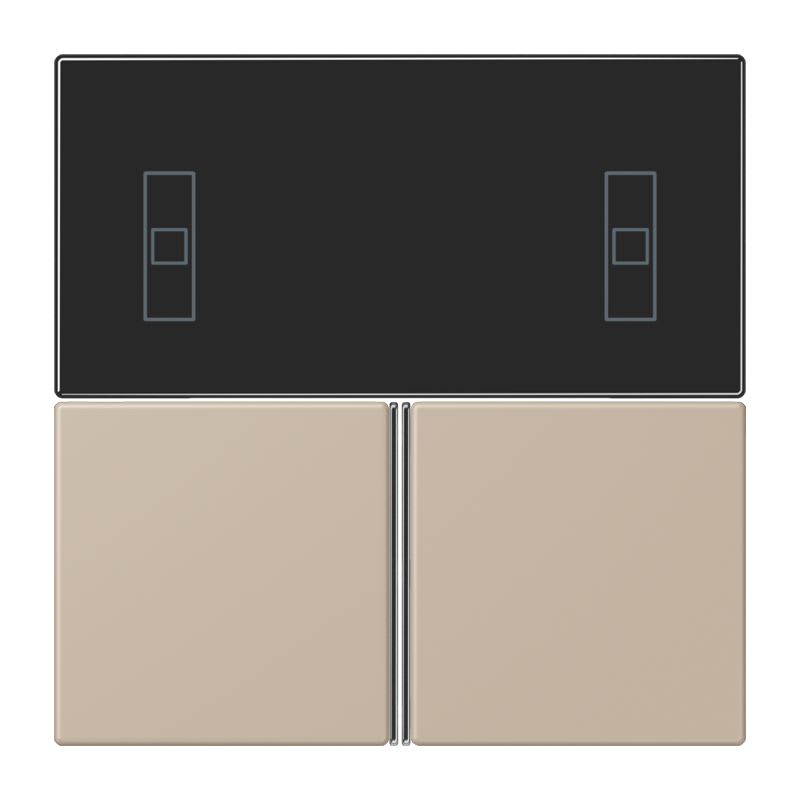 Jung - Kit touche pour régulateur KNX Art. 4093KRMTSD / LS 990 LC 32142