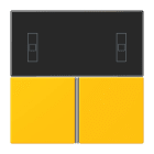 Jung - Kit touche pour régulateur KNX Art. 4093KRMTSD / LS 990 LC 4320W