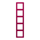 Jung - Cadre 5 postes / LS 990 LC 32101