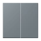 Jung - Enjoliveur double touche avec support de fixation / LS 990 LC 4320H