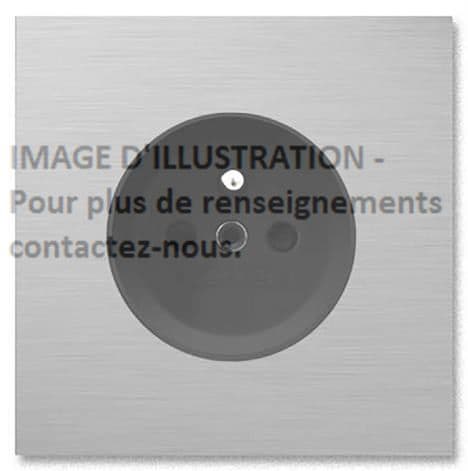 Jung - Plaque version FLATL. CARRE 2 modules ent. 71 mm / Série VICTOR ANTIQUE SILVER