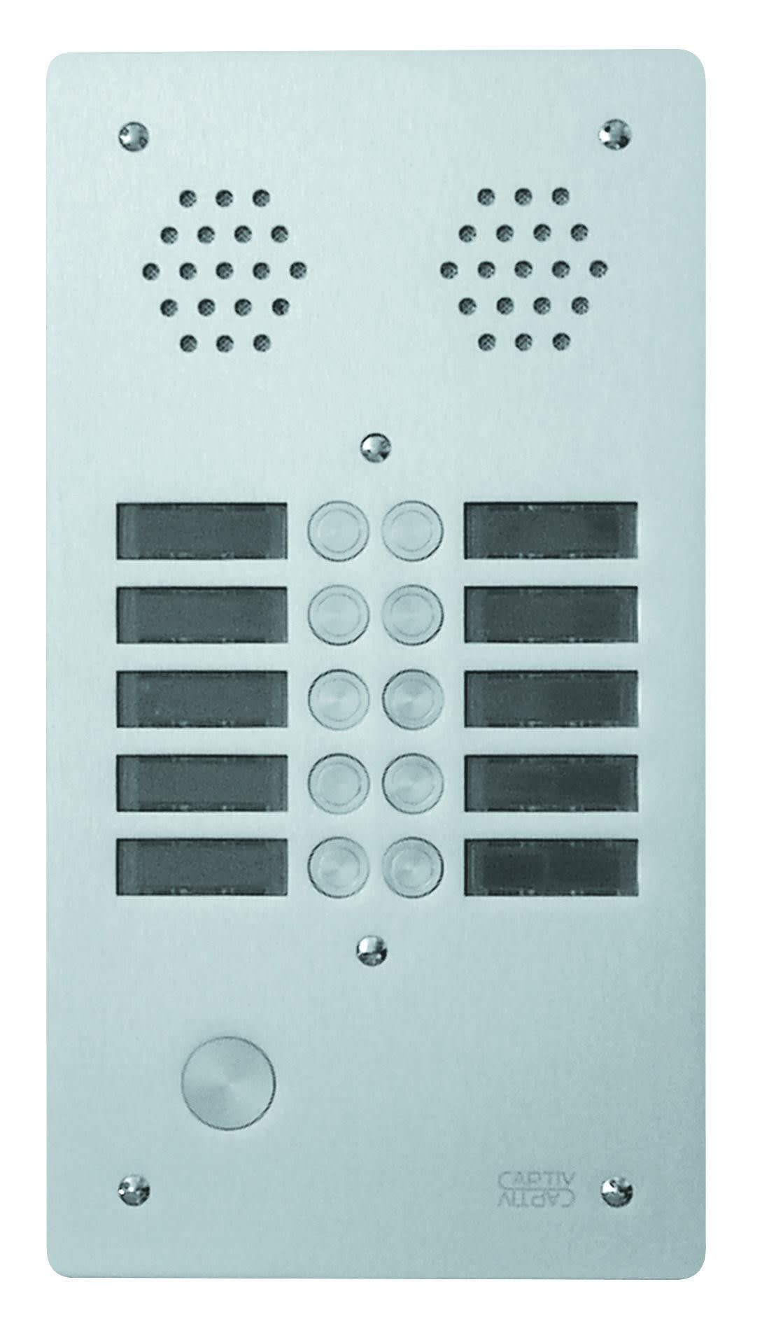 Urmet - Ce produit est Plaque A.V Alu 6Mm 2R 10Bp pour systèmes URMET