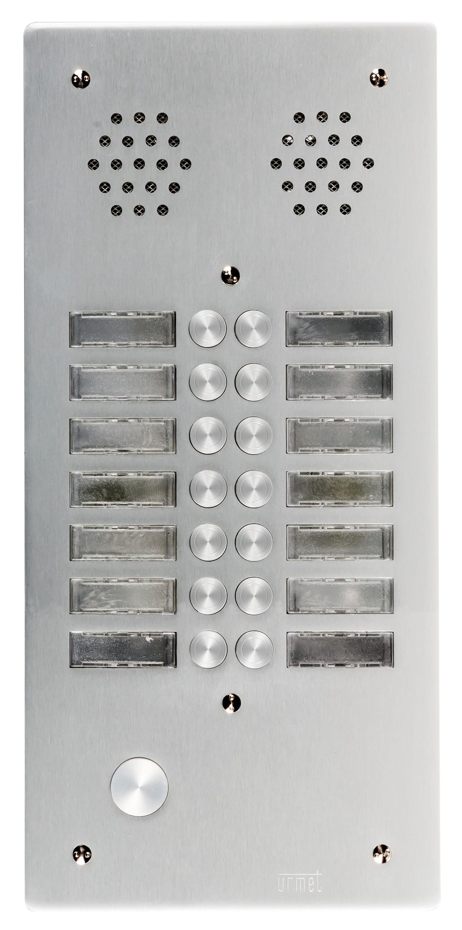 Urmet - Ce produit est Plaque A.V Alu 6Mm 2R 14Bp pour systèmes URMET