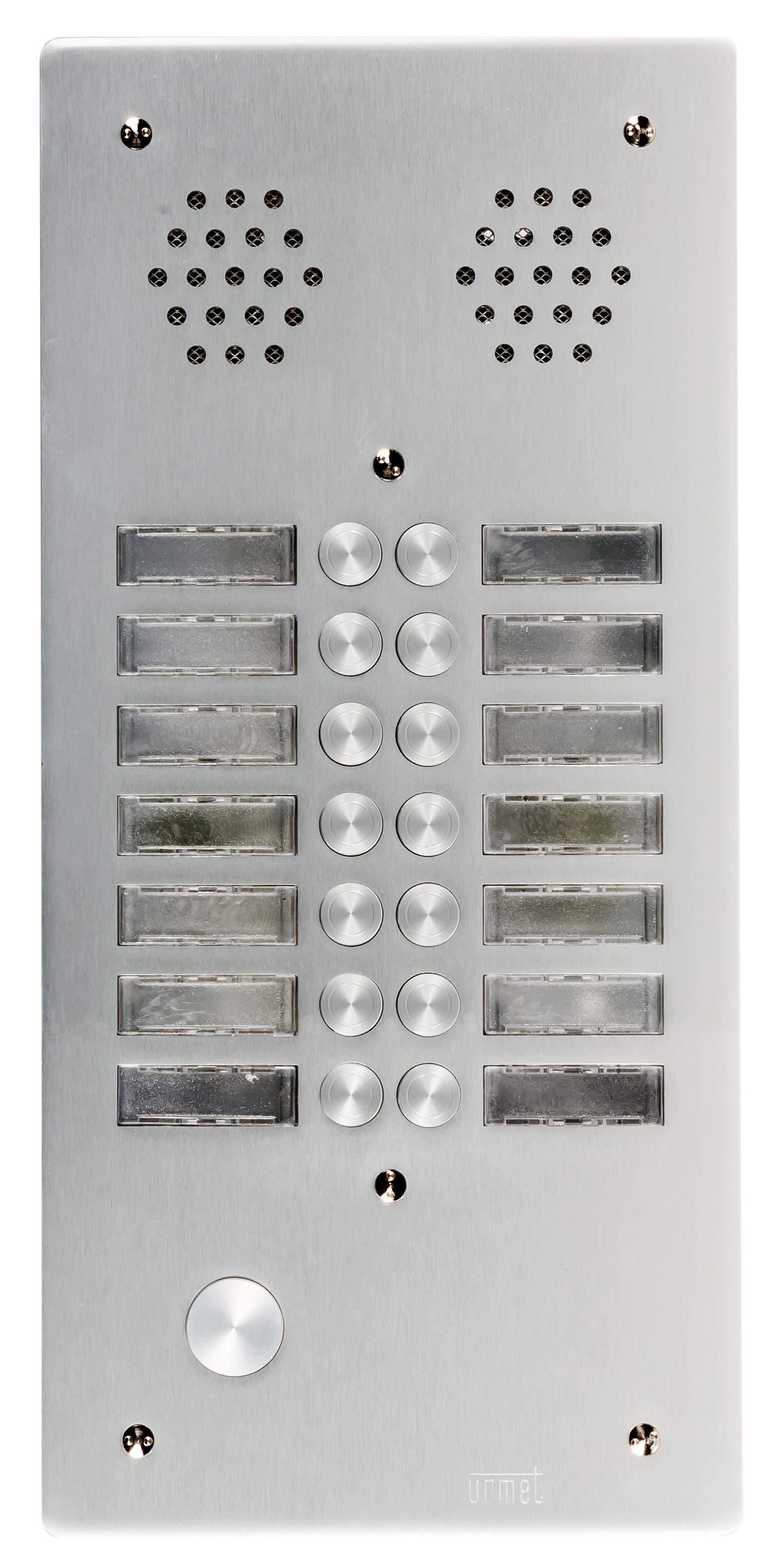 Urmet - Plaque A.V Alu 6Mm 2R 14Bp