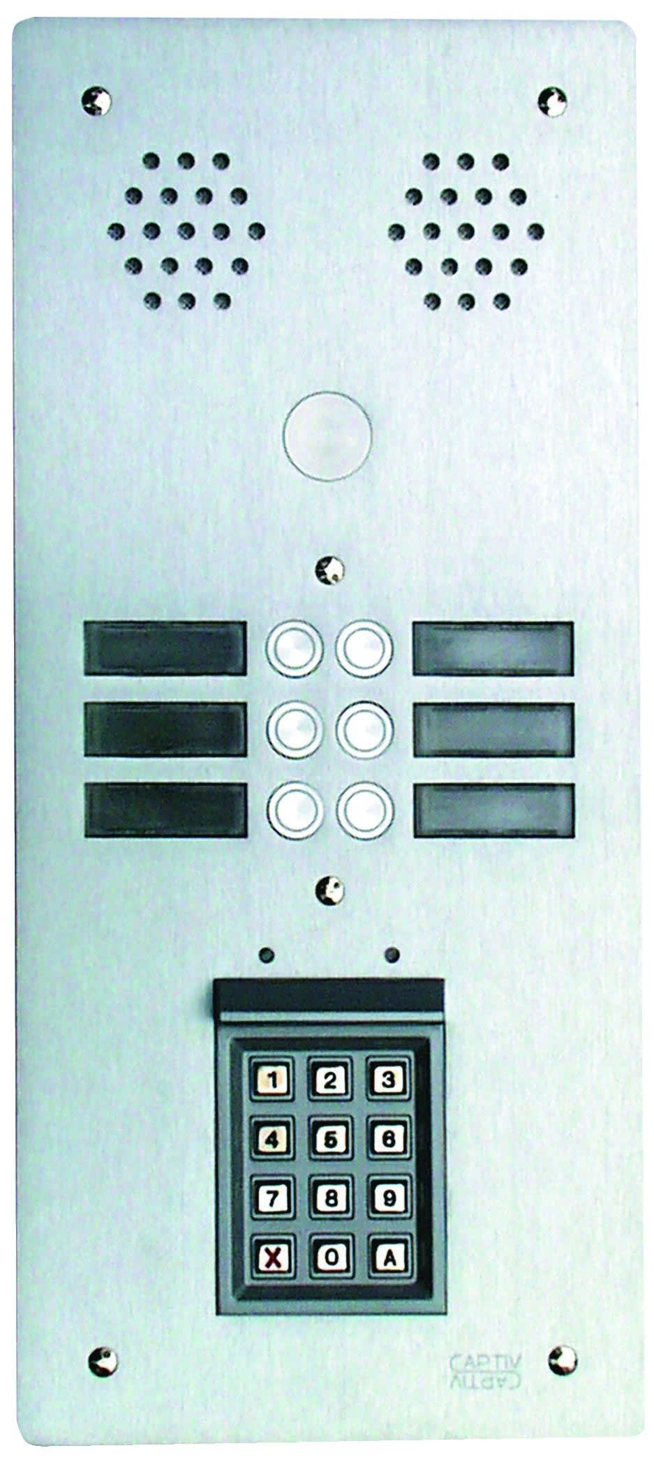 Urmet - Plaque Alu 6Mm 2R 6T + S30 Ecla