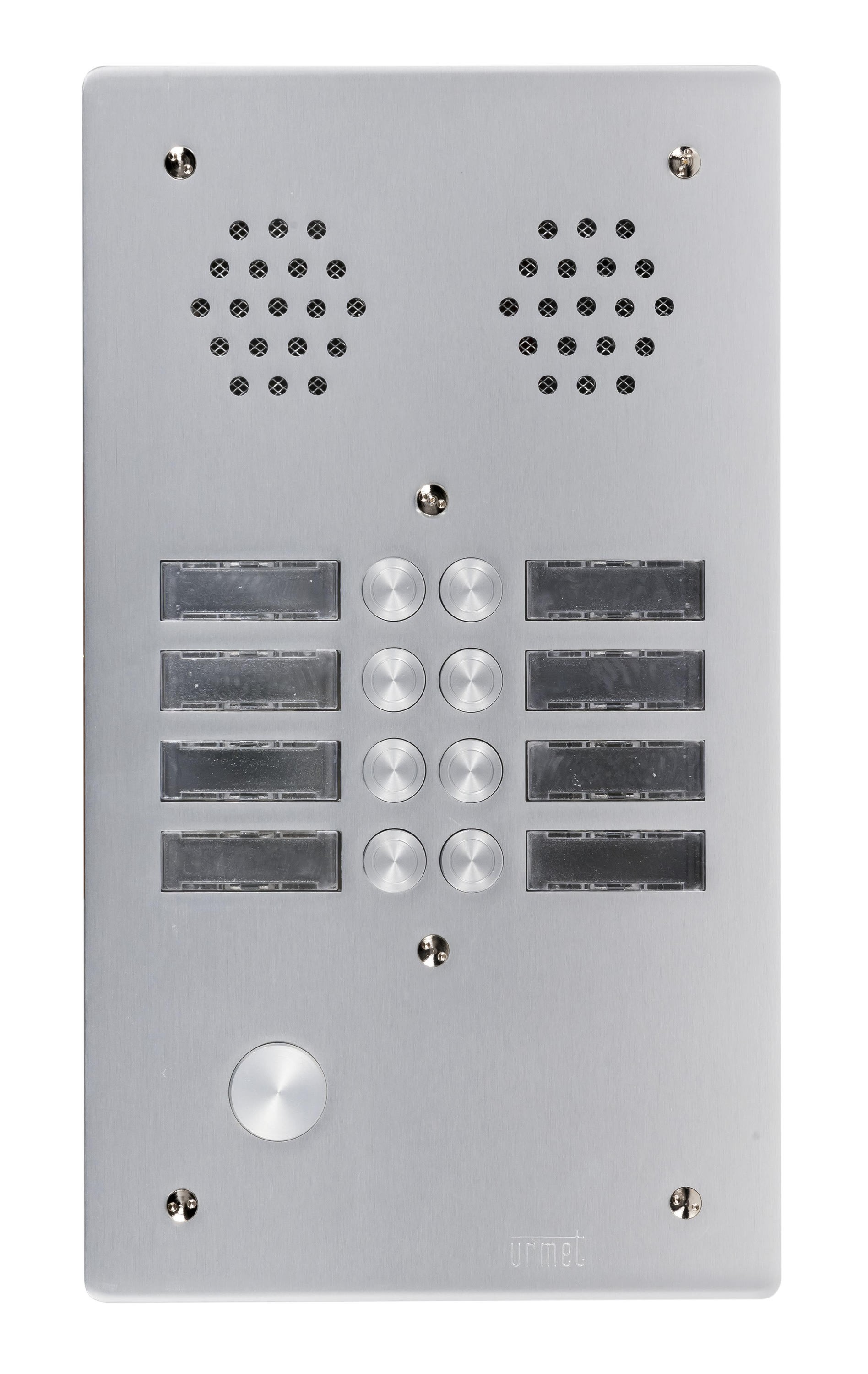 Urmet - Ce produit est Plaque A.V Alu 6Mm 2R 08Bp pour systèmes URMET