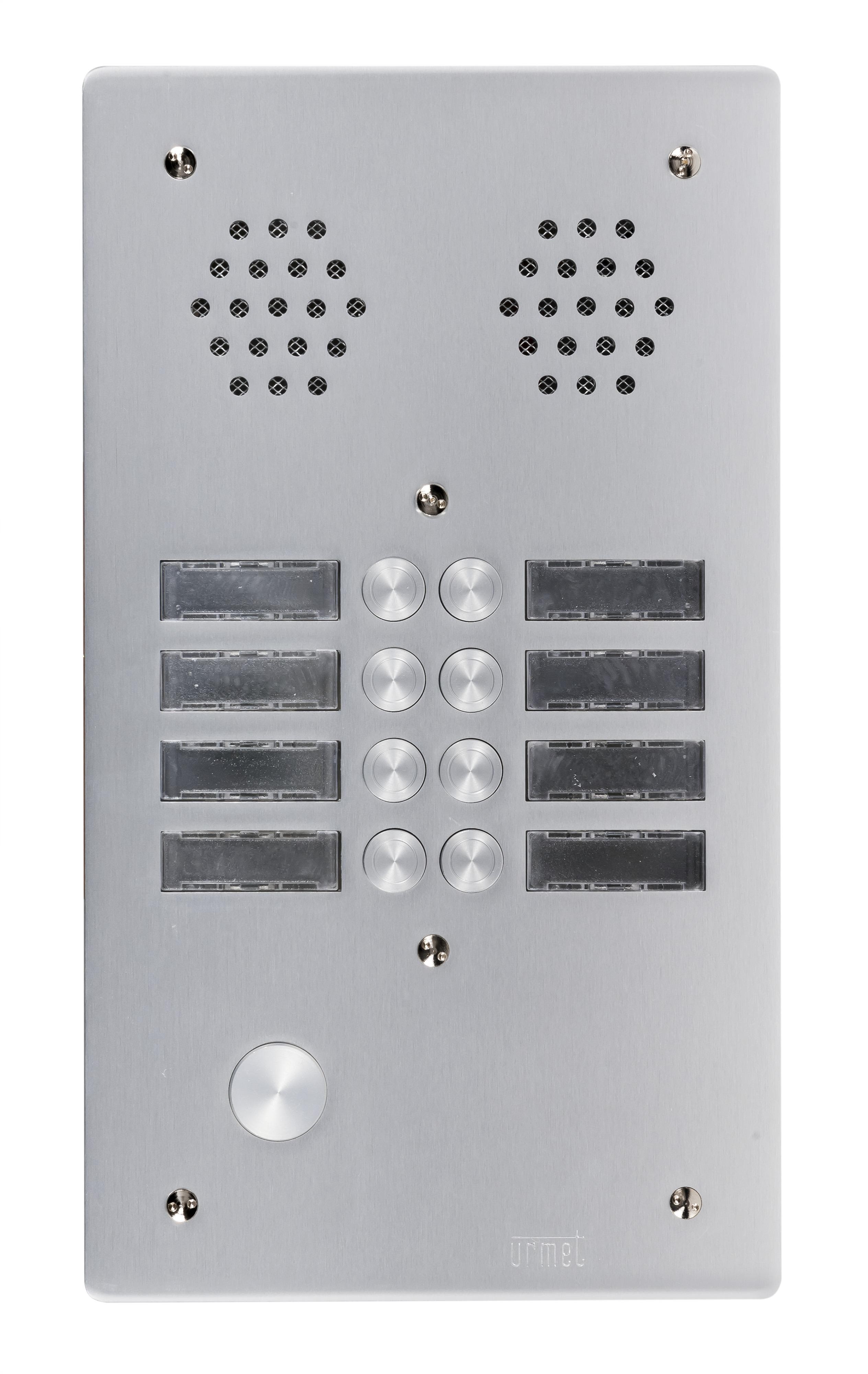 Urmet - Plaque A.V Alu 6Mm 2R 08Bp