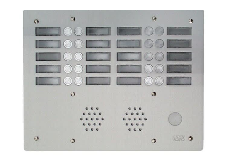 Urmet - Ce produit est Plaque A.V Alu 6Mm 4R 20Bp pour systèmes URMET