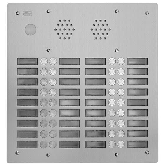 Urmet - Ce produit est Plaque A.V Alu 6Mm 4R 28Bp pour systèmes URMET