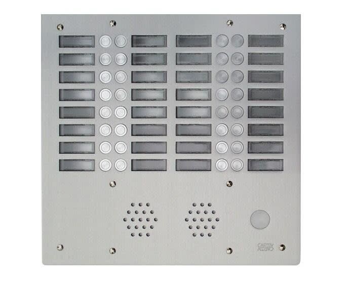 Urmet - Ce produit est Plaque A.V Alu 6Mm 4R 32Bp pour systèmes URMET