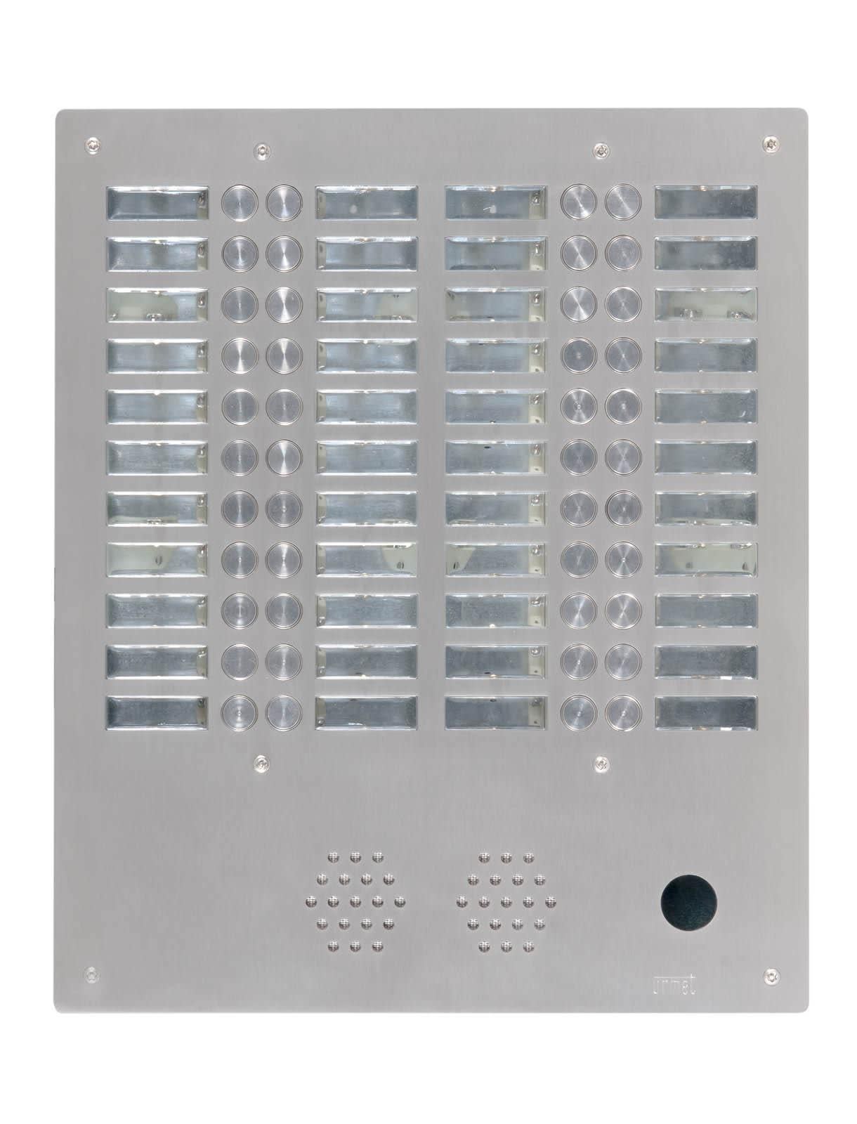 Urmet - Ce produit est Plaque A.V Alu 6Mm 4R 44Bp pour systèmes URMET