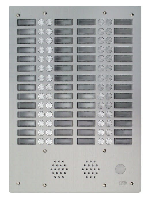 Urmet - Ce produit est Plaque A.V Alu 6Mm 4R 56Bp pour systèmes URMET