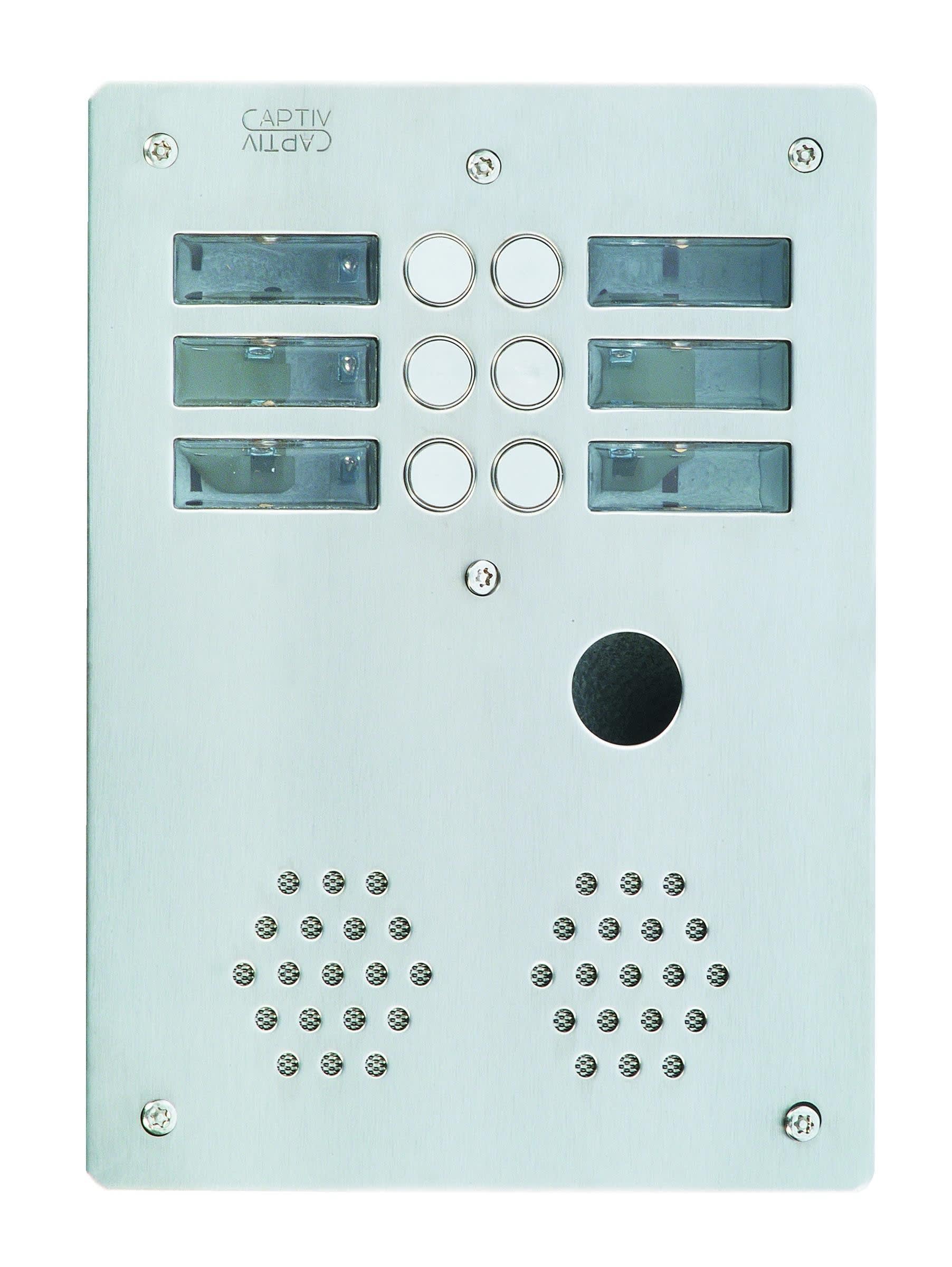 Urmet - Plaque Inox 6Bp 2R Ptt