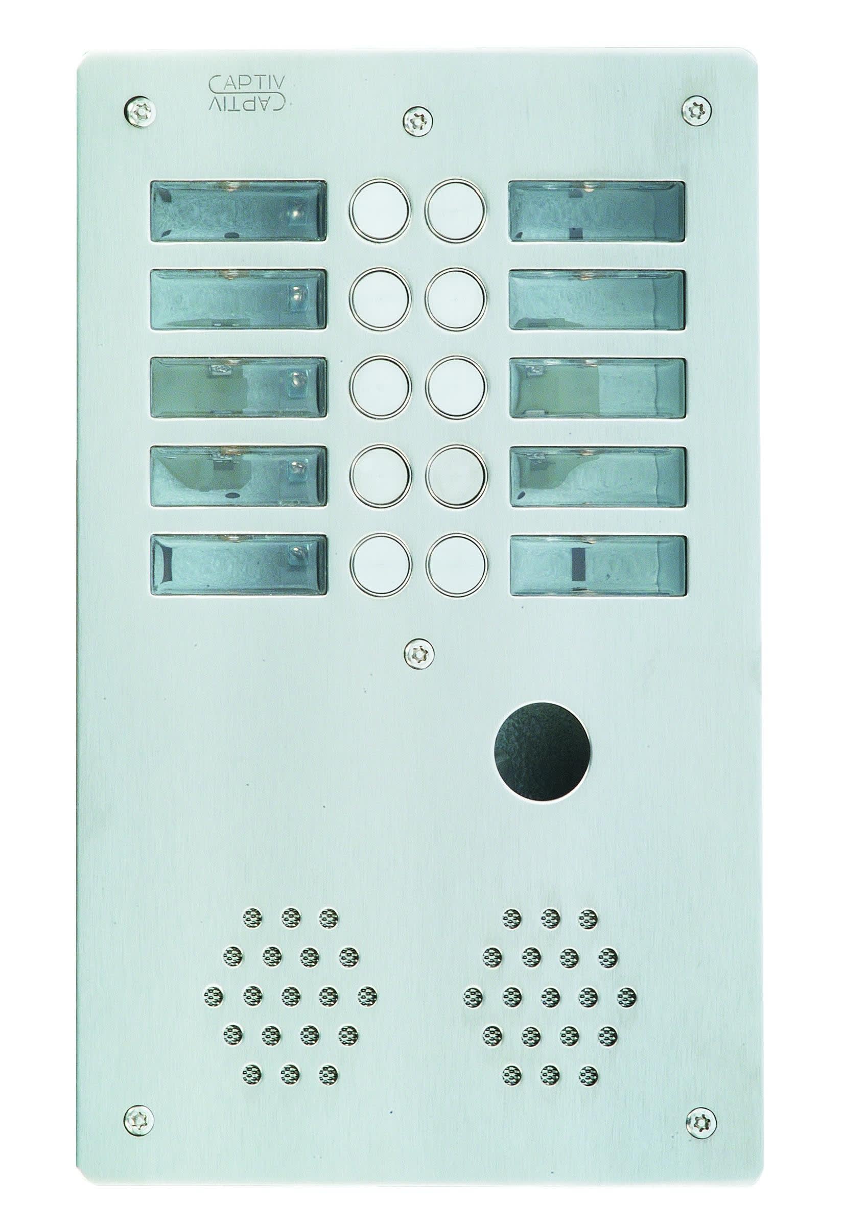 Urmet - Plaque Inox 10Bp 2R Ptt