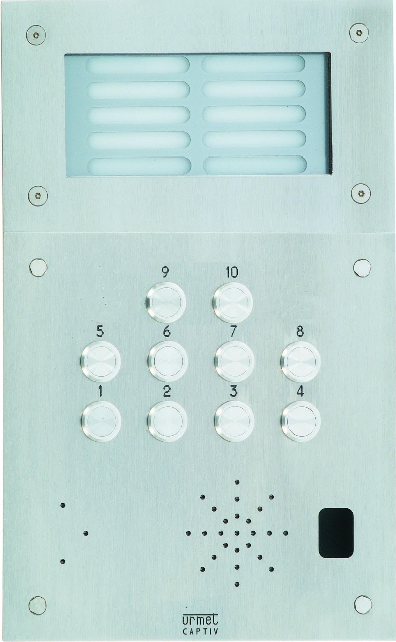 Urmet - Ce produit est Plaque Inox 10Bp+Grav+Ecl pour systèmes URMET