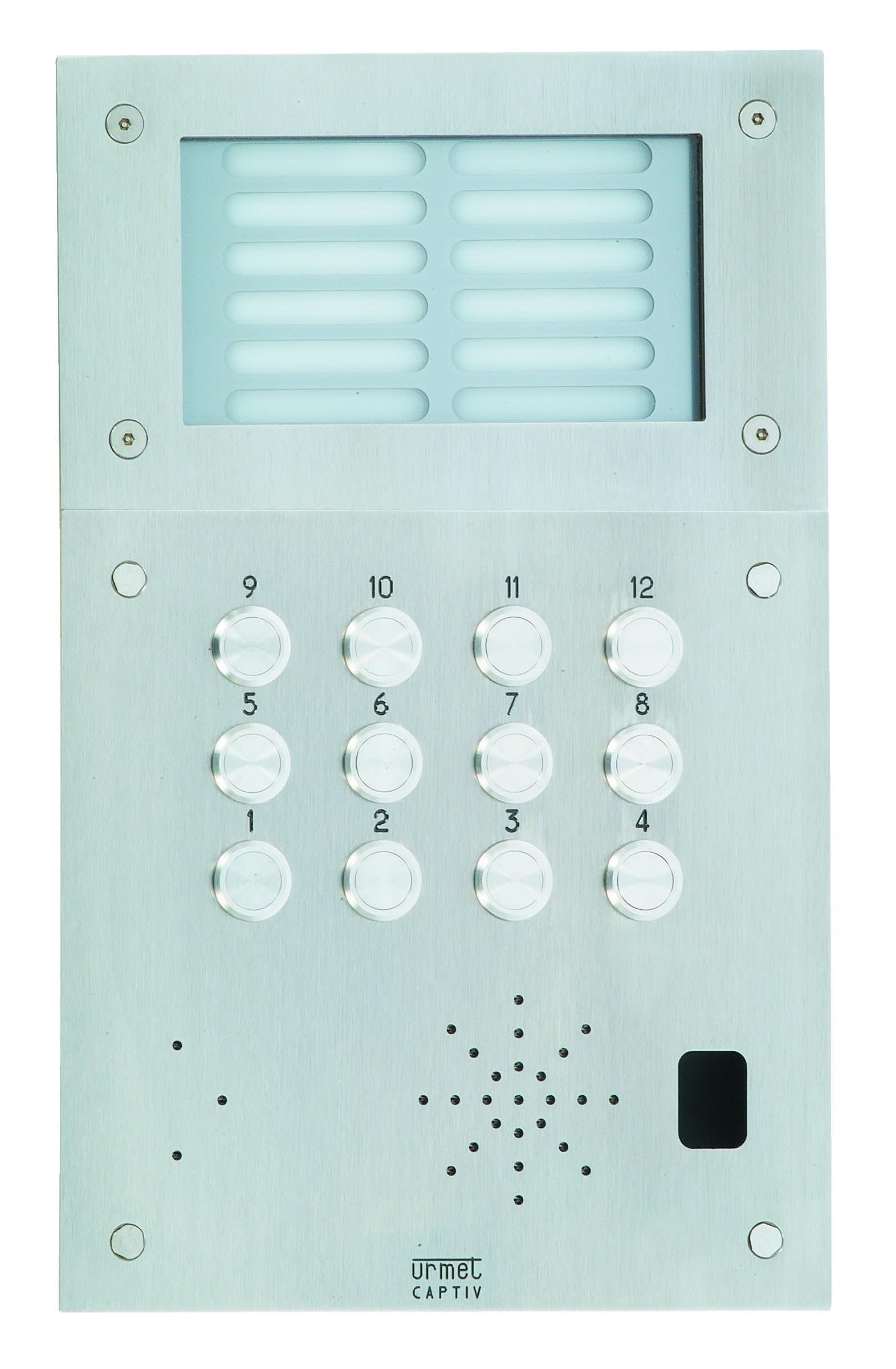 Urmet - Ce produit est Plaque Inox 12Bp+Grav+Ecl pour systèmes URMET