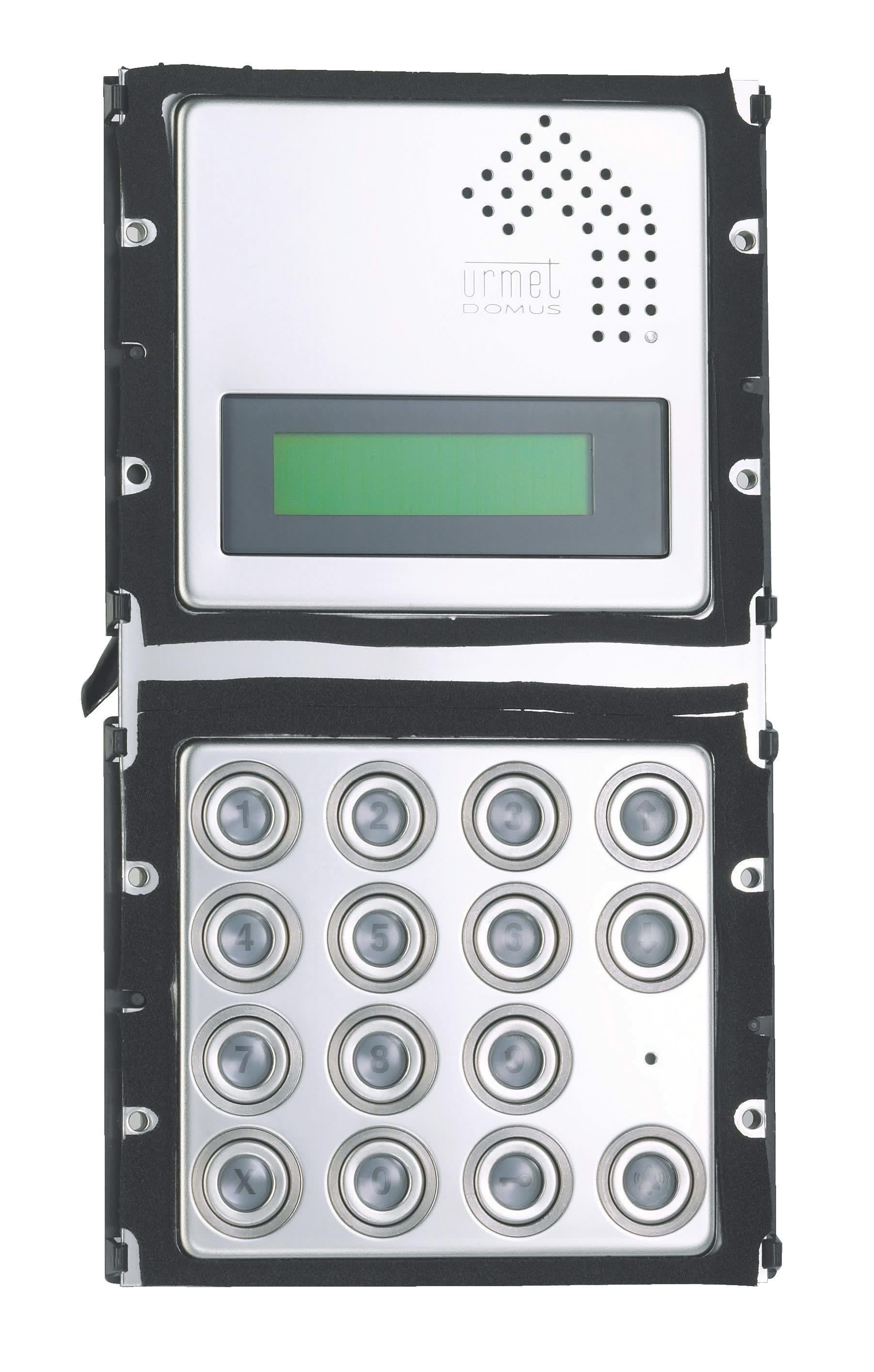 Urmet - Module K-Steel Urmet, écran 16x2, clavier rétroéclairé, 2 modules.?