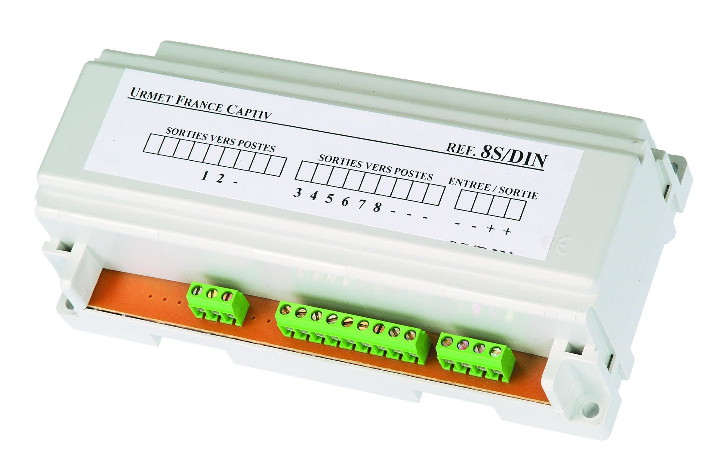 Urmet - Ce produit est Boite Plastique Fix Din 8S pour systèmes URMET