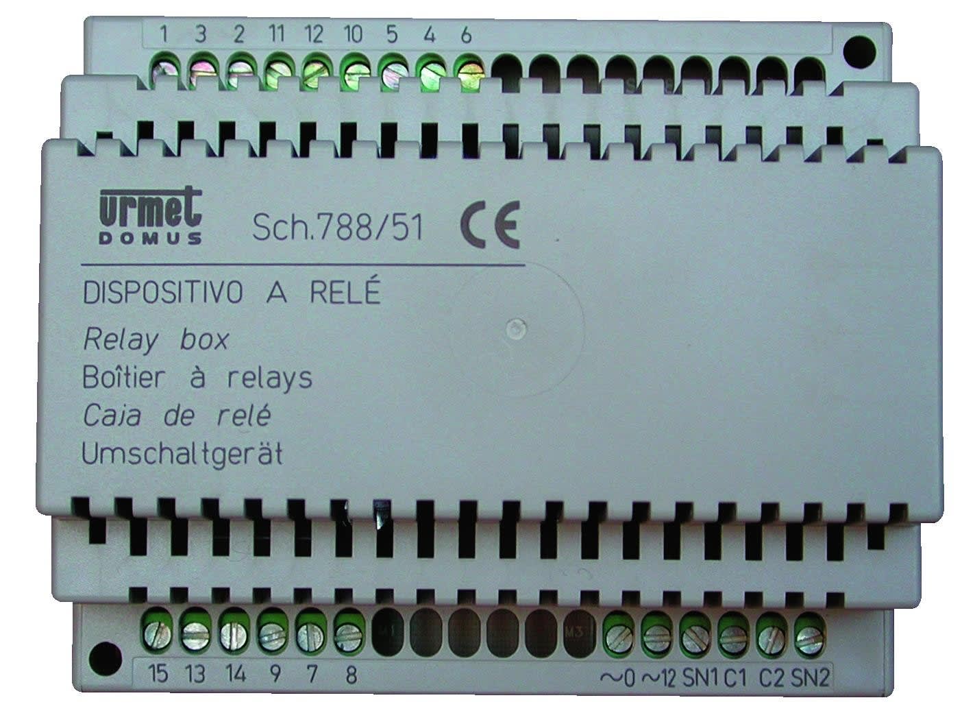 Urmet - Relais Commutation 4 Plaques