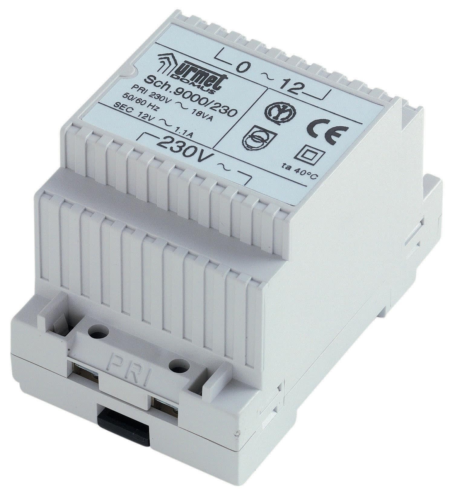 Urmet - Transformateur De Sécurité 12Vca - 18Va (3M)