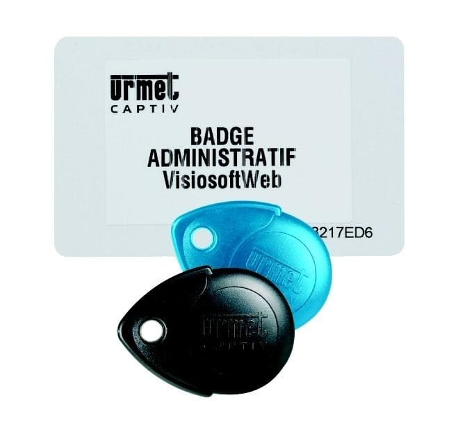 Urmet - Carte CLE/PROX + badges CLE/WEB pour ouvrir un compte sécurisé sur Visiosoftweb.