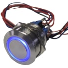 Urmet - Bouton Poussoir Seul No/Nf Lum Ø 19 Mm