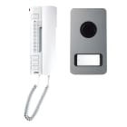 Urmet - Kit Portier Audio 2 Fils, Platine Mikra Alu Saillie Et Poste Utopia