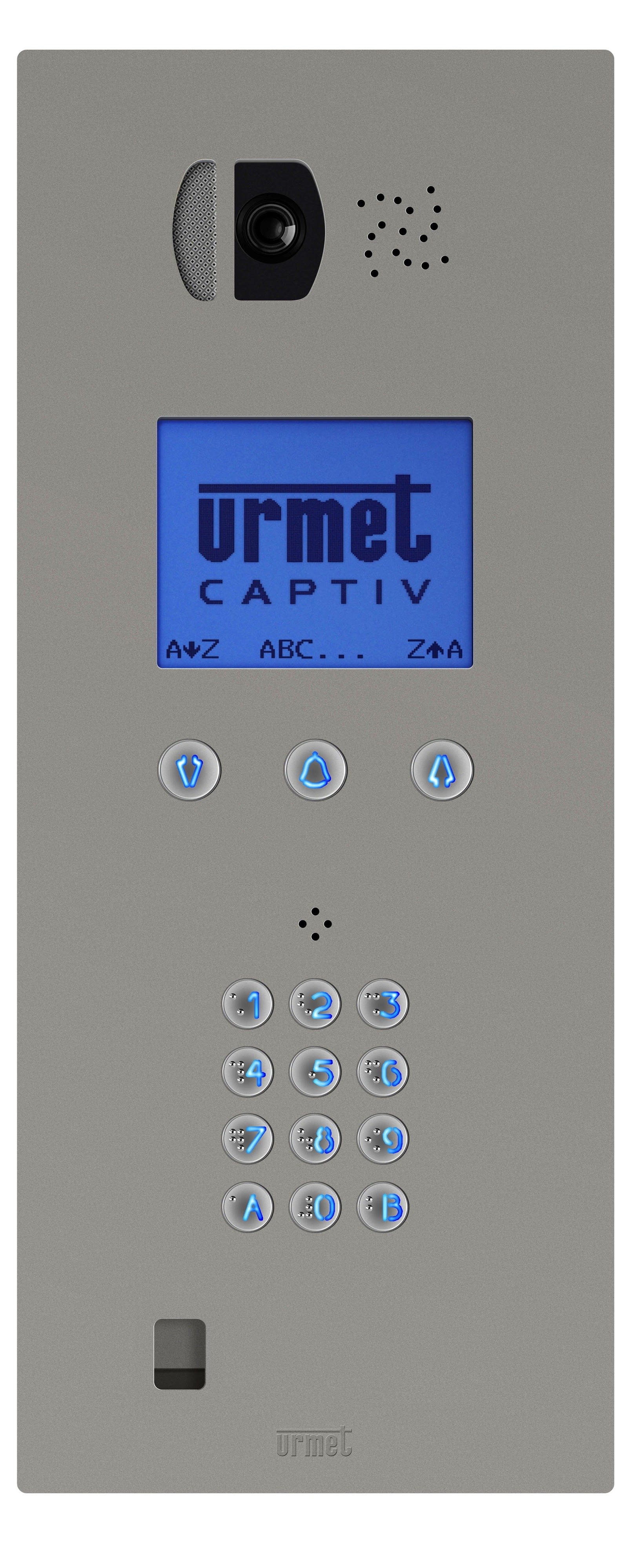 Urmet - Platine de rue à Défilement De Noms Bibus Vid. 8L Inox Clavier Pot. Tech