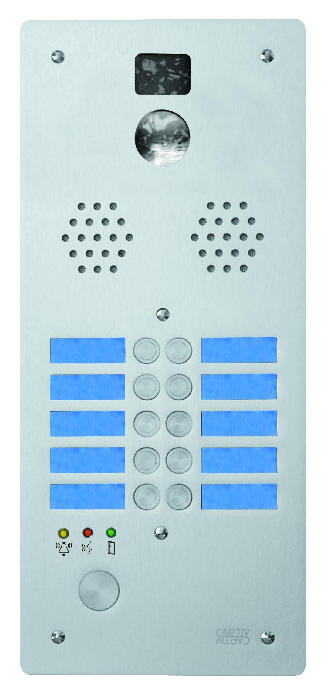 Urmet - Ce produit est Plaque Alu 10T Video Cablee pour systèmes URMET