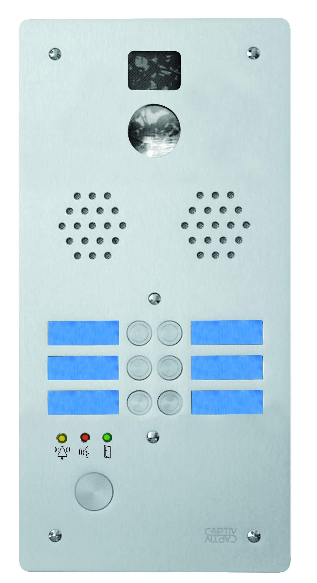 Urmet - Ce produit est Plaque Alu 6T Video Cablee pour systèmes URMET