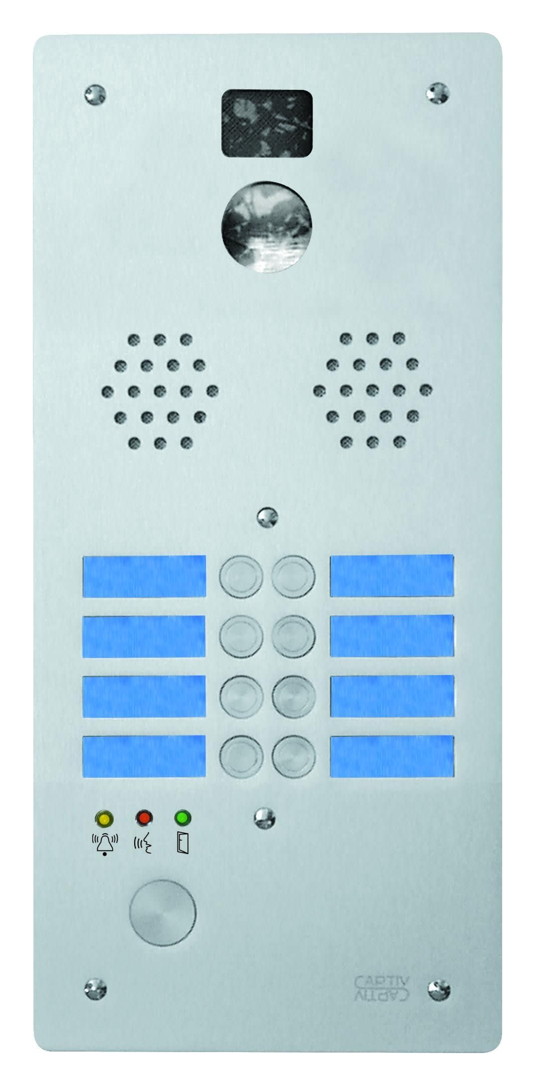 Urmet - Plaque Alu 8T Video Cablee