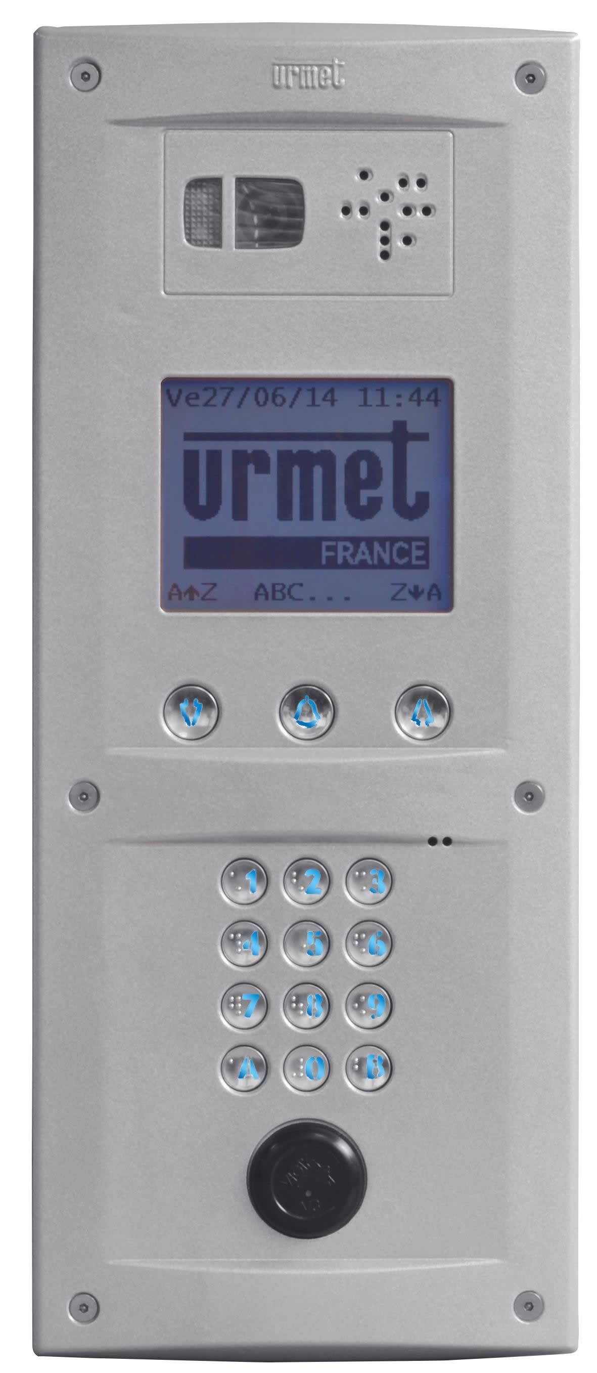 Urmet - Platine de rue à Défilement De Noms Bibus Video 8L Zamac T25