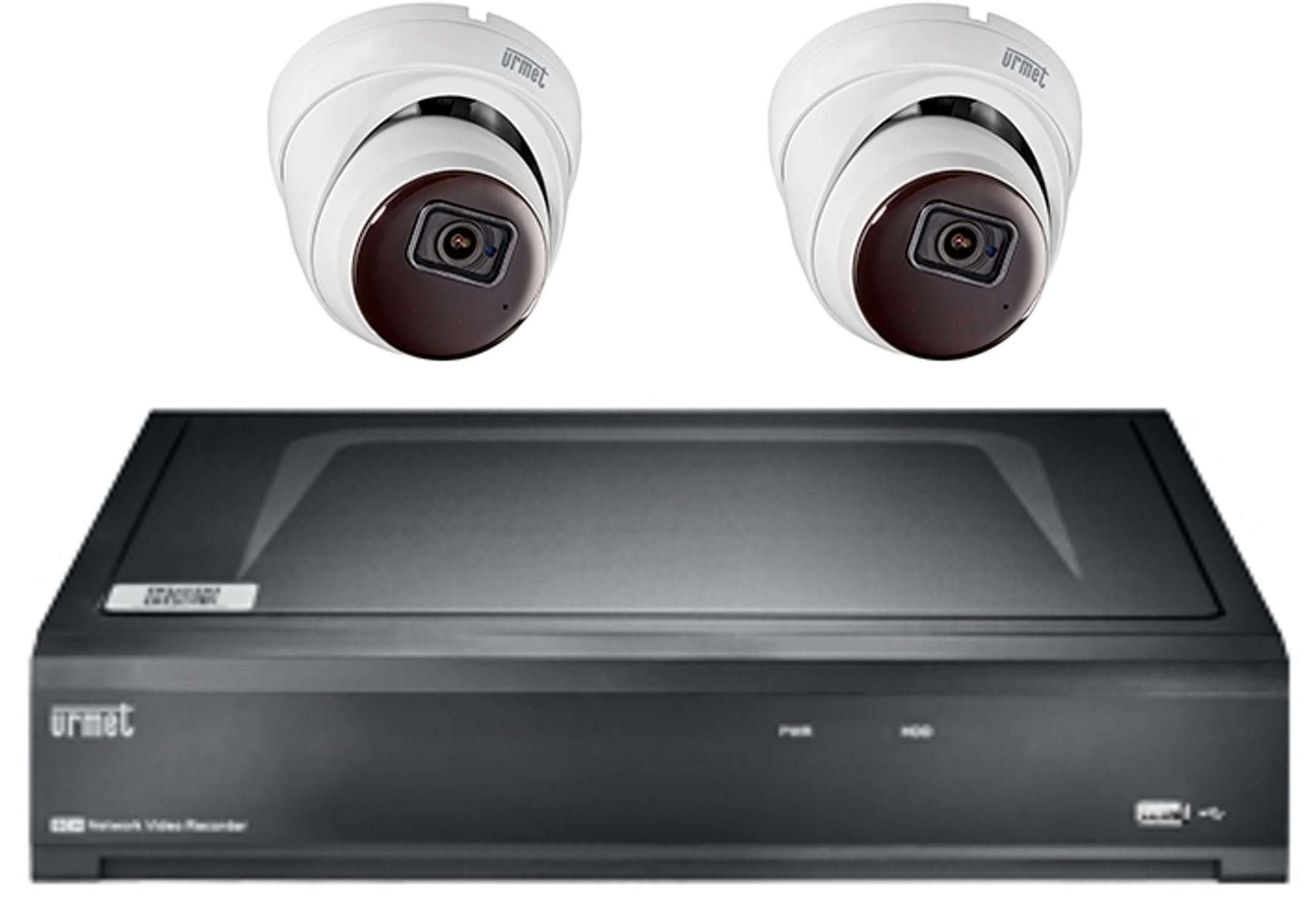Urmet - Kit centrale IP 2Camdom+1Nvr Poe