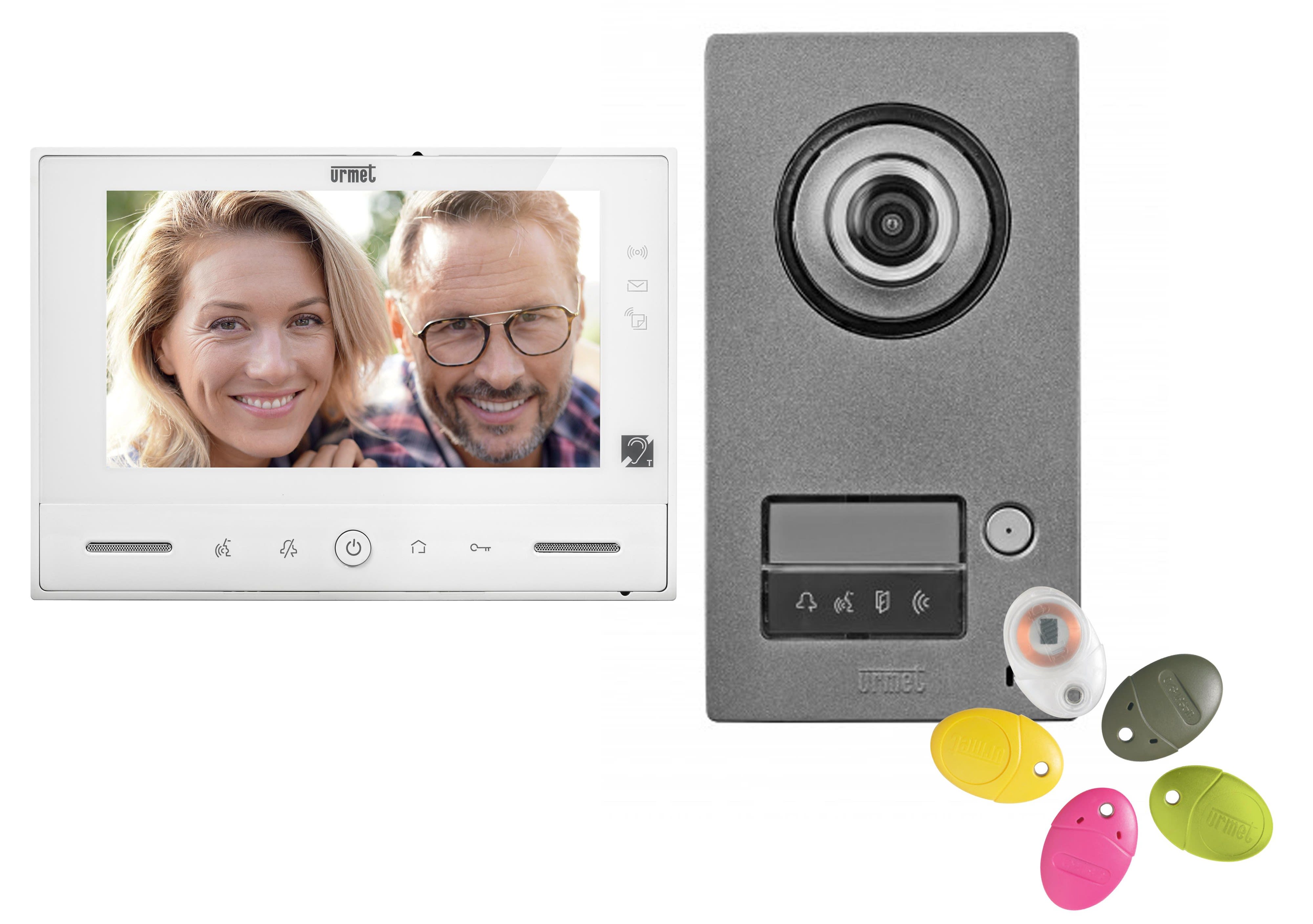 Urmet - Kit Portier Video Note 2, Platine 1Bp Et Moniteur 7 Pouces