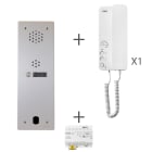 Urmet - Kit Audio Préprogrammé, 2Voice, Platine Et Postes, 1 Rangée, 1 Bouton