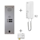 Urmet - Kit Audio Préprogrammé, 2Voice, Platine Et Postes, 1 Rangée, 2 Boutons
