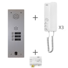 Urmet - Kit Audio Préprogrammé, 2Voice, Platine Et Postes, 1 Rangée, 3 Boutons