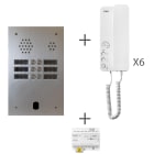 Urmet - Kit Audio Préprogrammé, 2Voice, Platine Et Postes, 2 Rangée, 6 Boutons